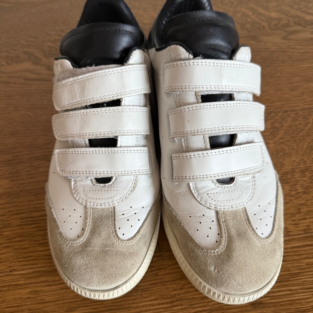 ISABEL MARANT BETH LEATHER TRAINERS